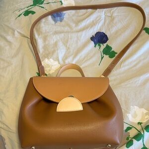 Elegant Polene numero Un Tan Leather Women's Bag